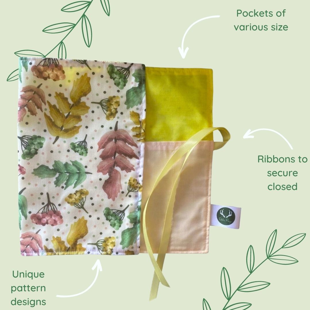 Pretty Foliage Brush roll by Tahlia Paige features