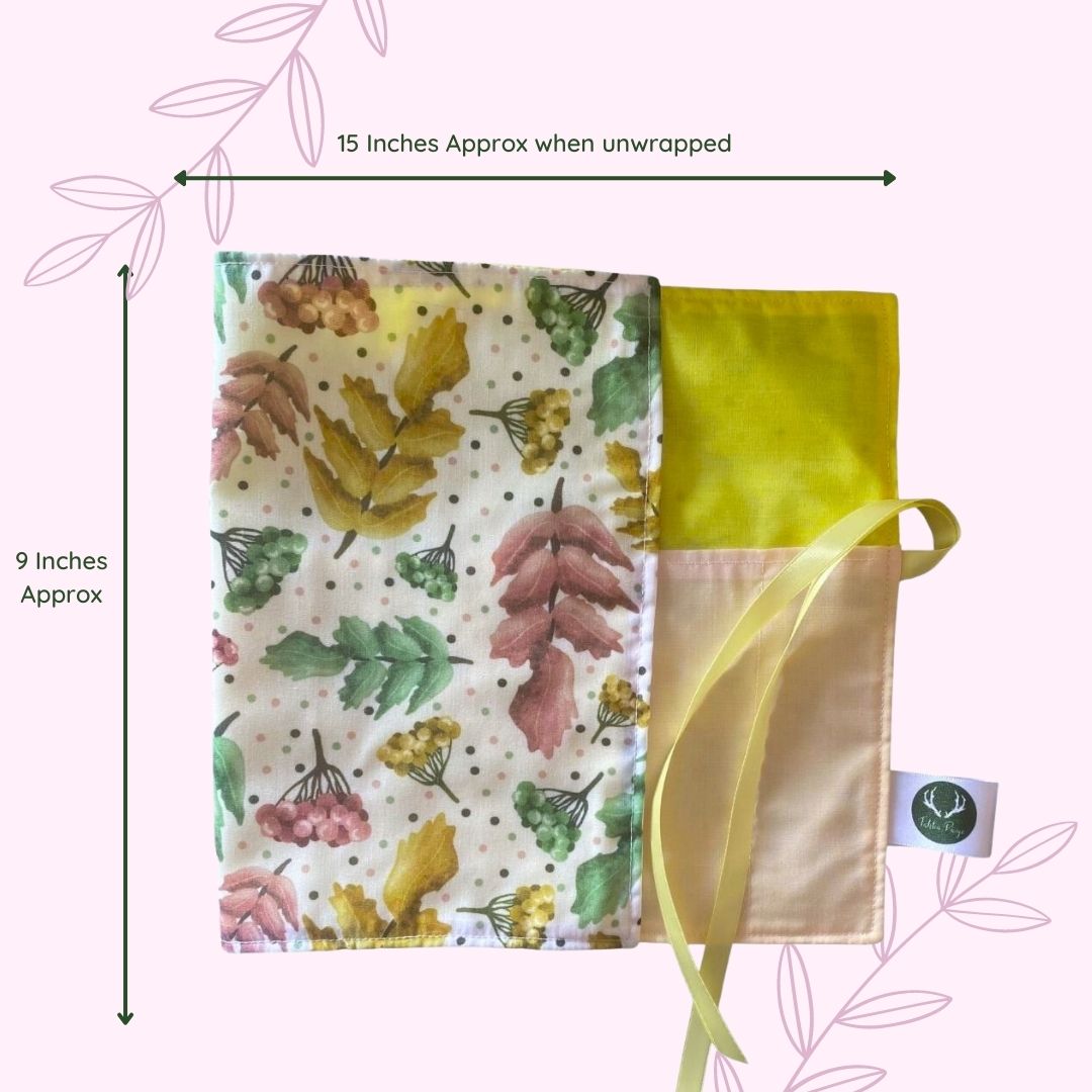 Size of pretty foliage brush roll, ideal gift for a nature lover