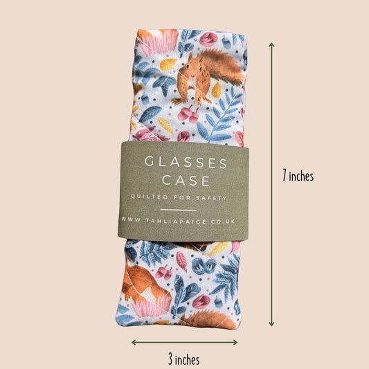 Red Squirrel Glasses Case