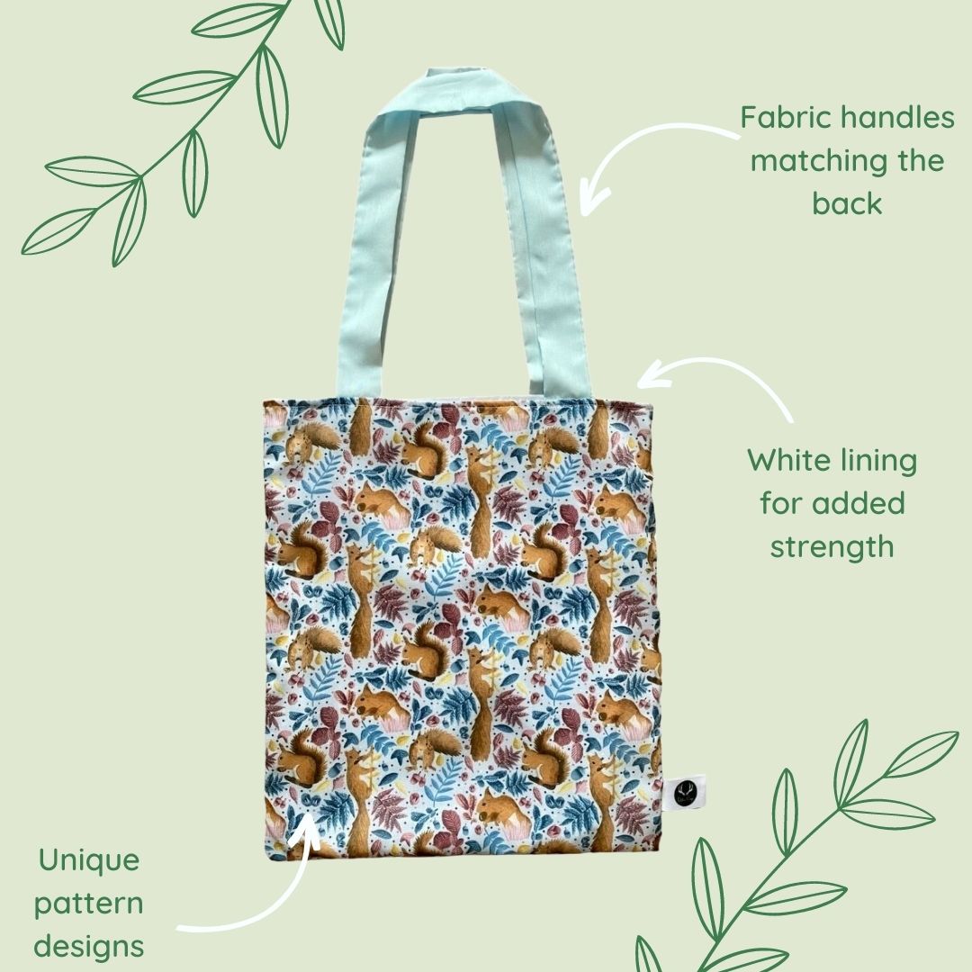 Red Squirrel Tote Bag - Tahlia Paige