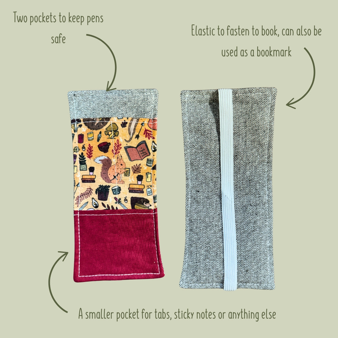 Elasticated Pen Holder Bookmark