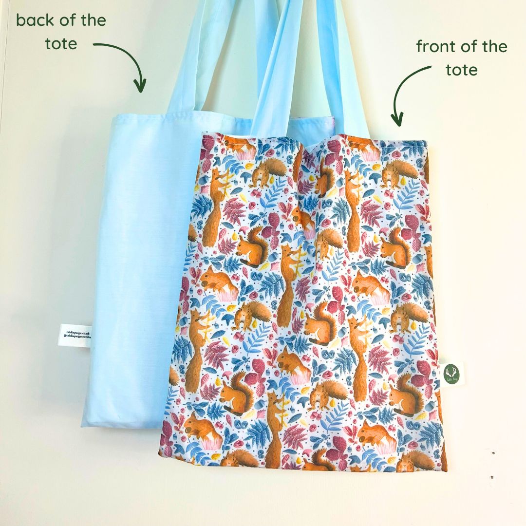 Red Squirrel Tote Bag - Tahlia Paige