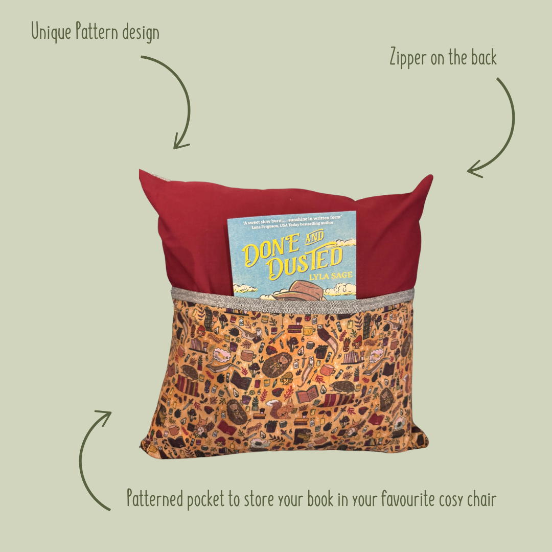 Bookish Pocket Cushion