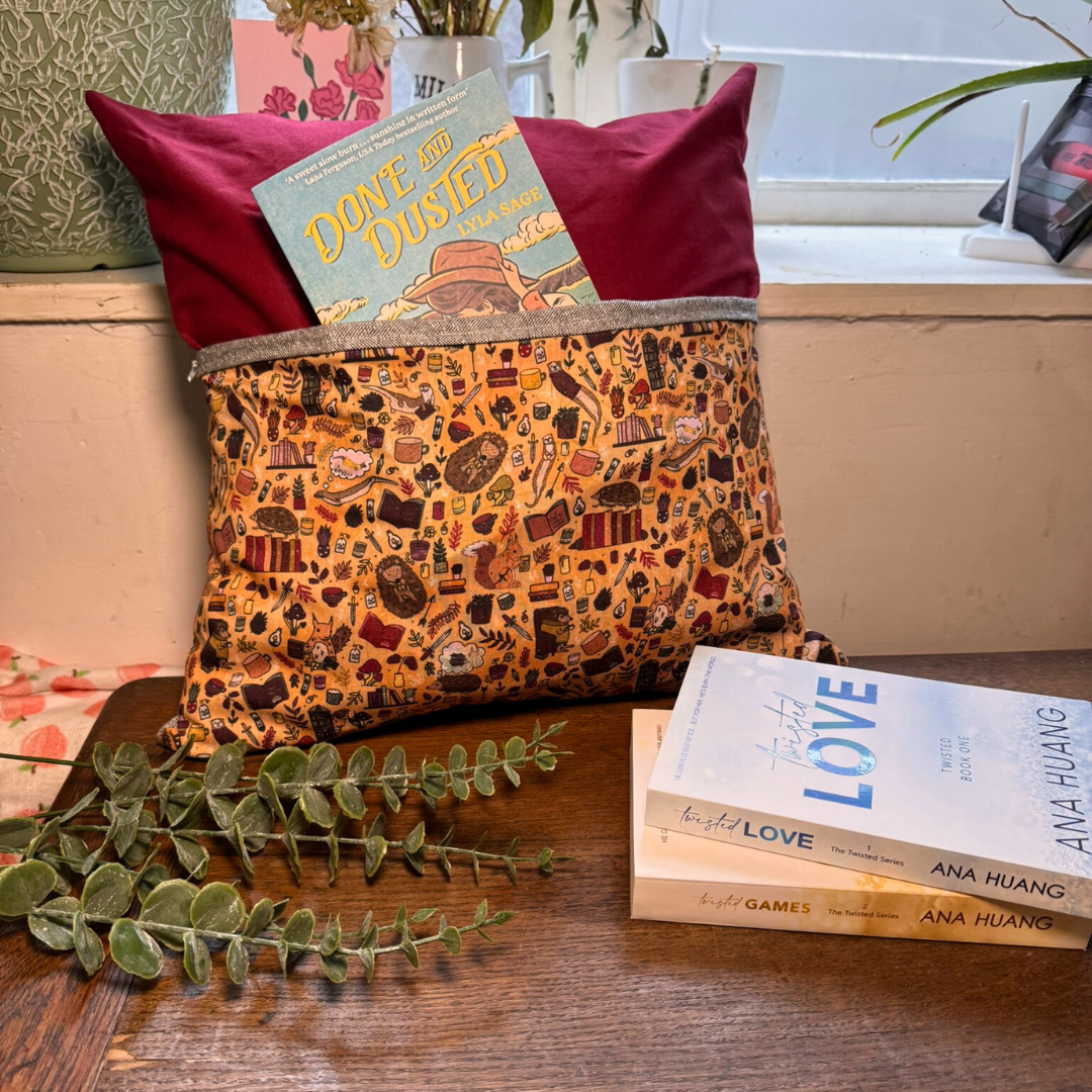 Bookish Pocket Cushion