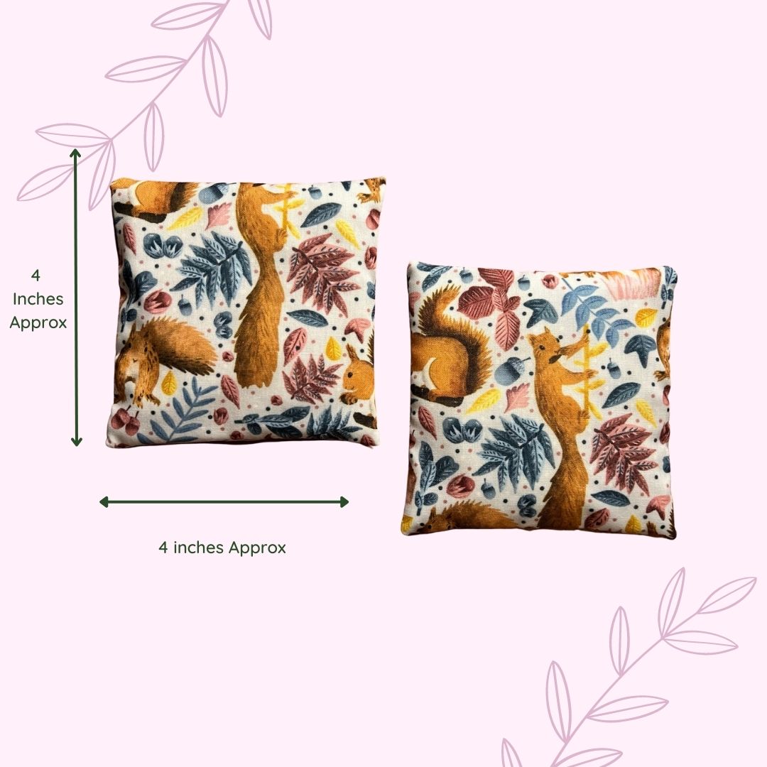 enjoy red squirrel gifts for thise with cold hand pain this winter, with our cute hand warmers with the red squirrel pattern.
