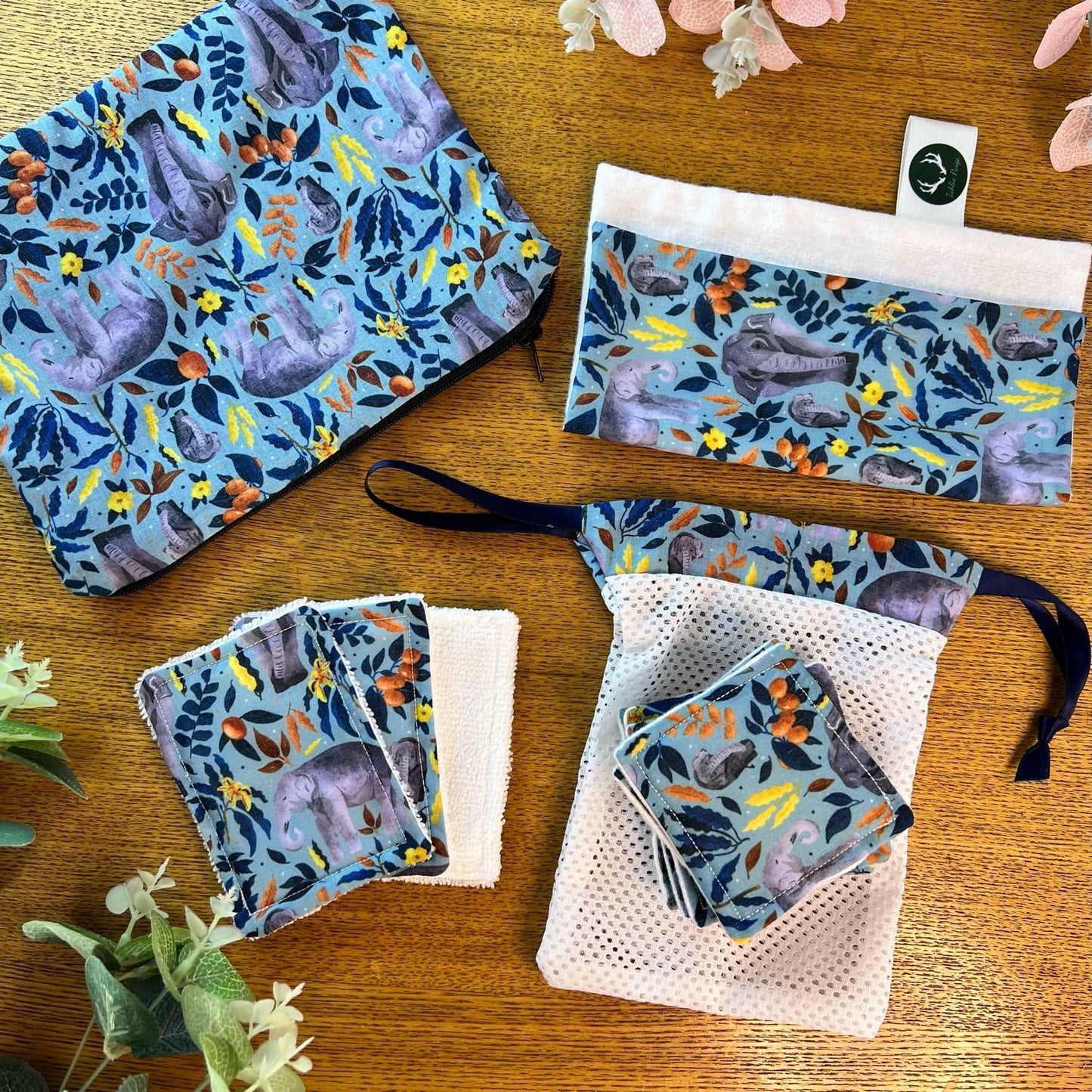 Eco-friendly elephant skincare starter gift set.