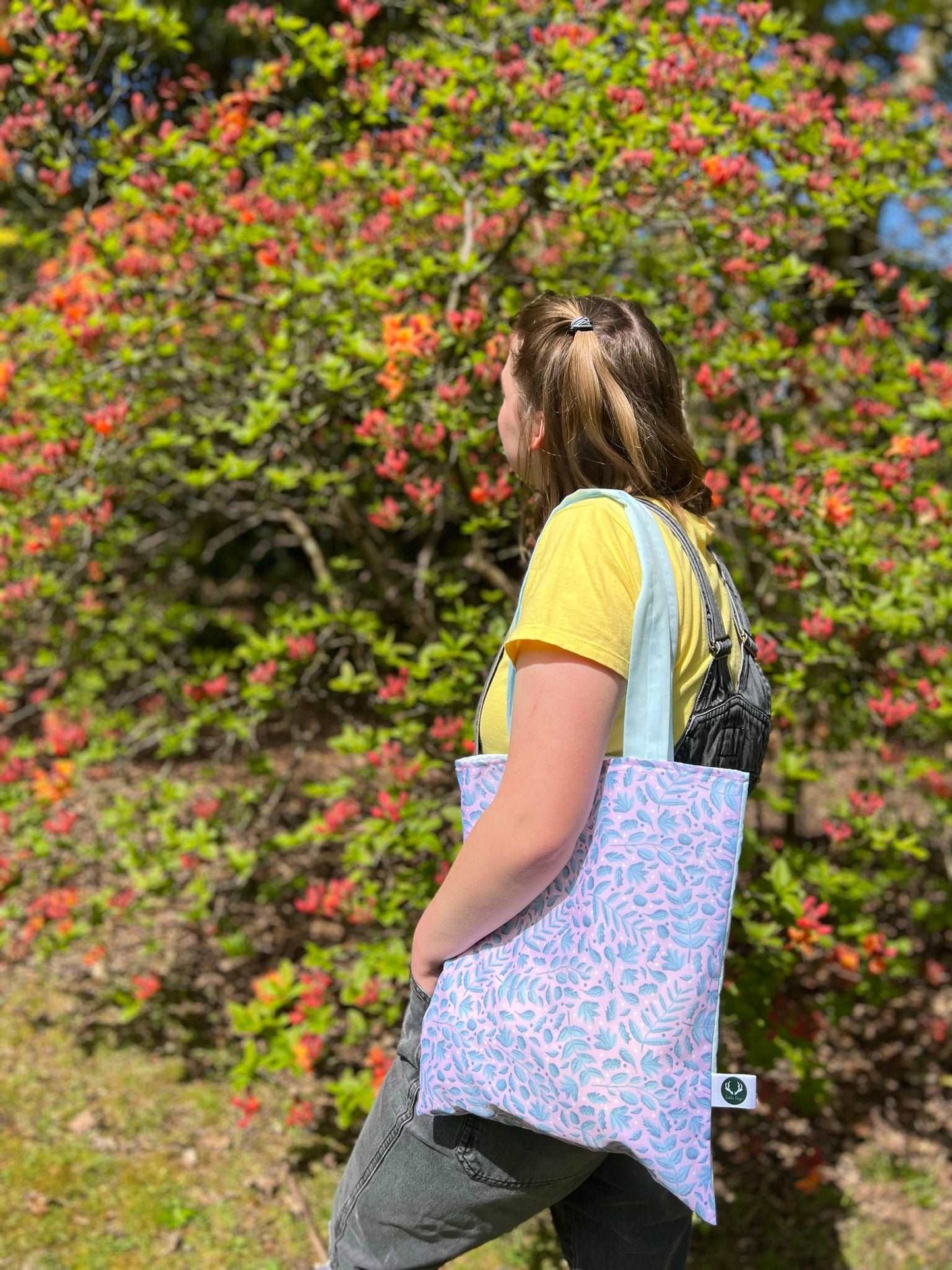 Blue Foliage Tote Bag - Tahlia Paige