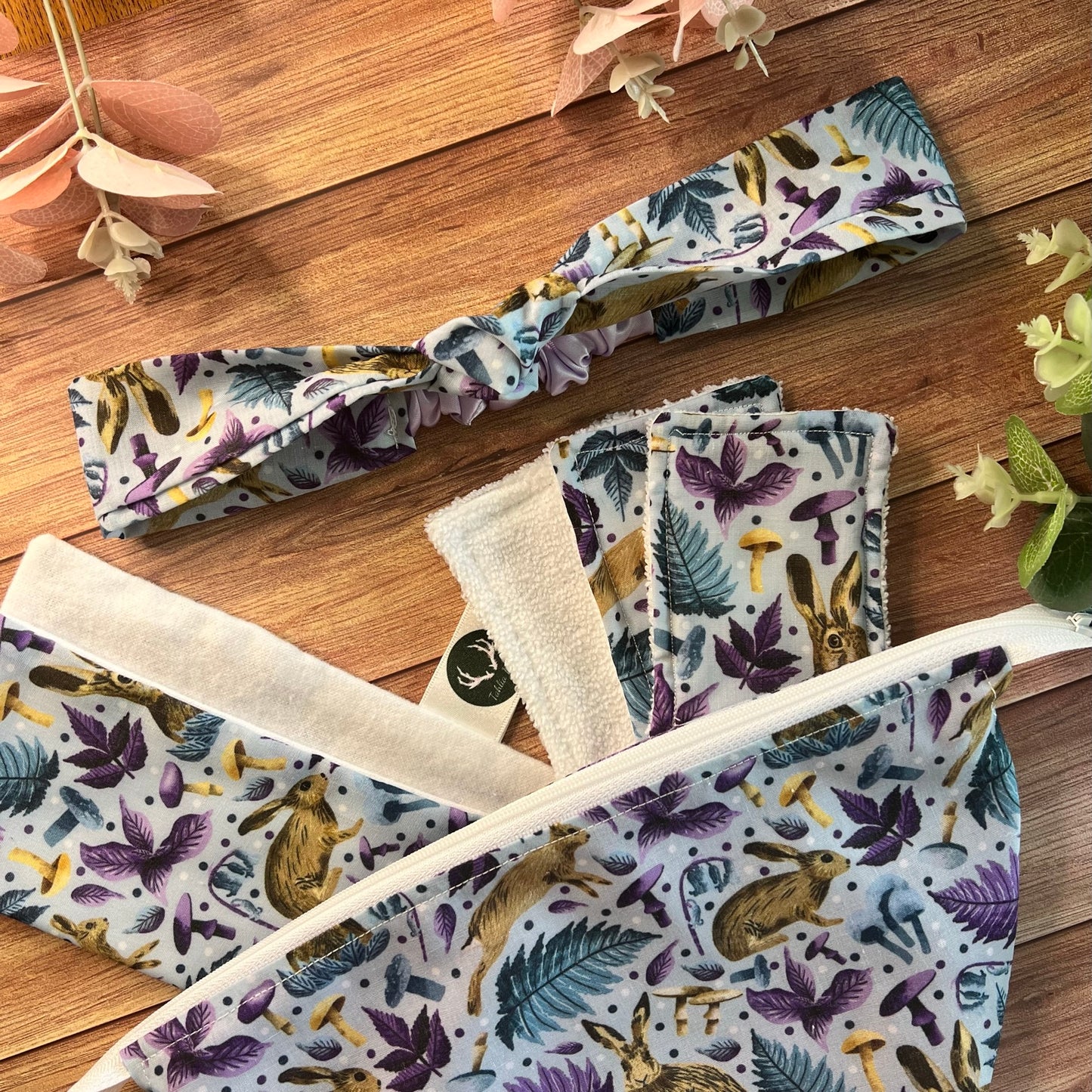 Hare-themed thinking of you gift set, ideal for eye mask gift sets.
