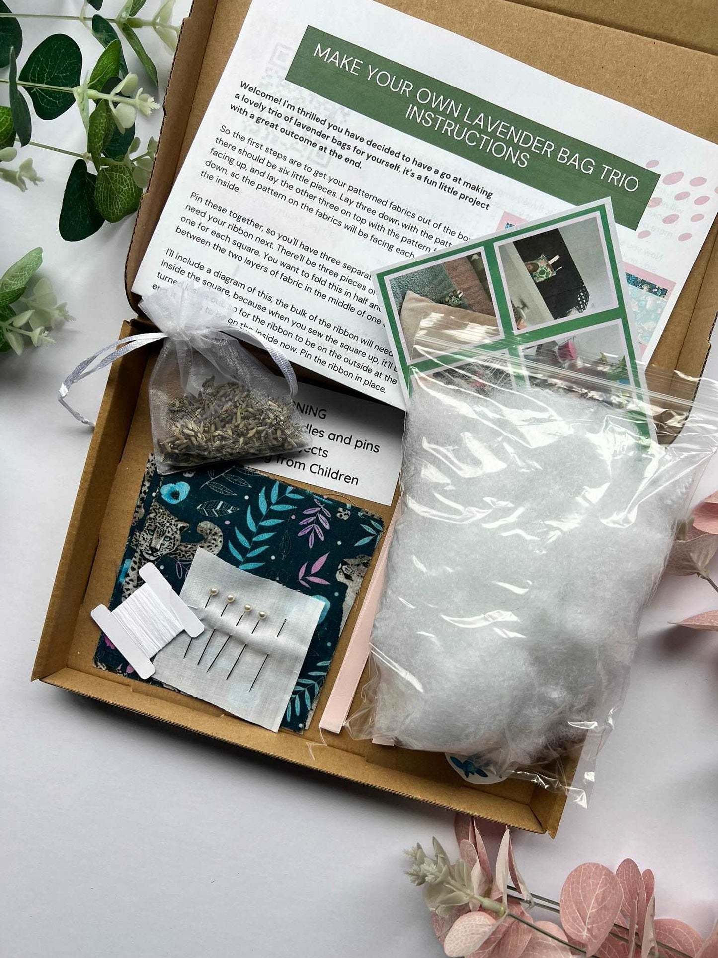 Make your own lavender bags with our Snow Leopard DIY Kit.