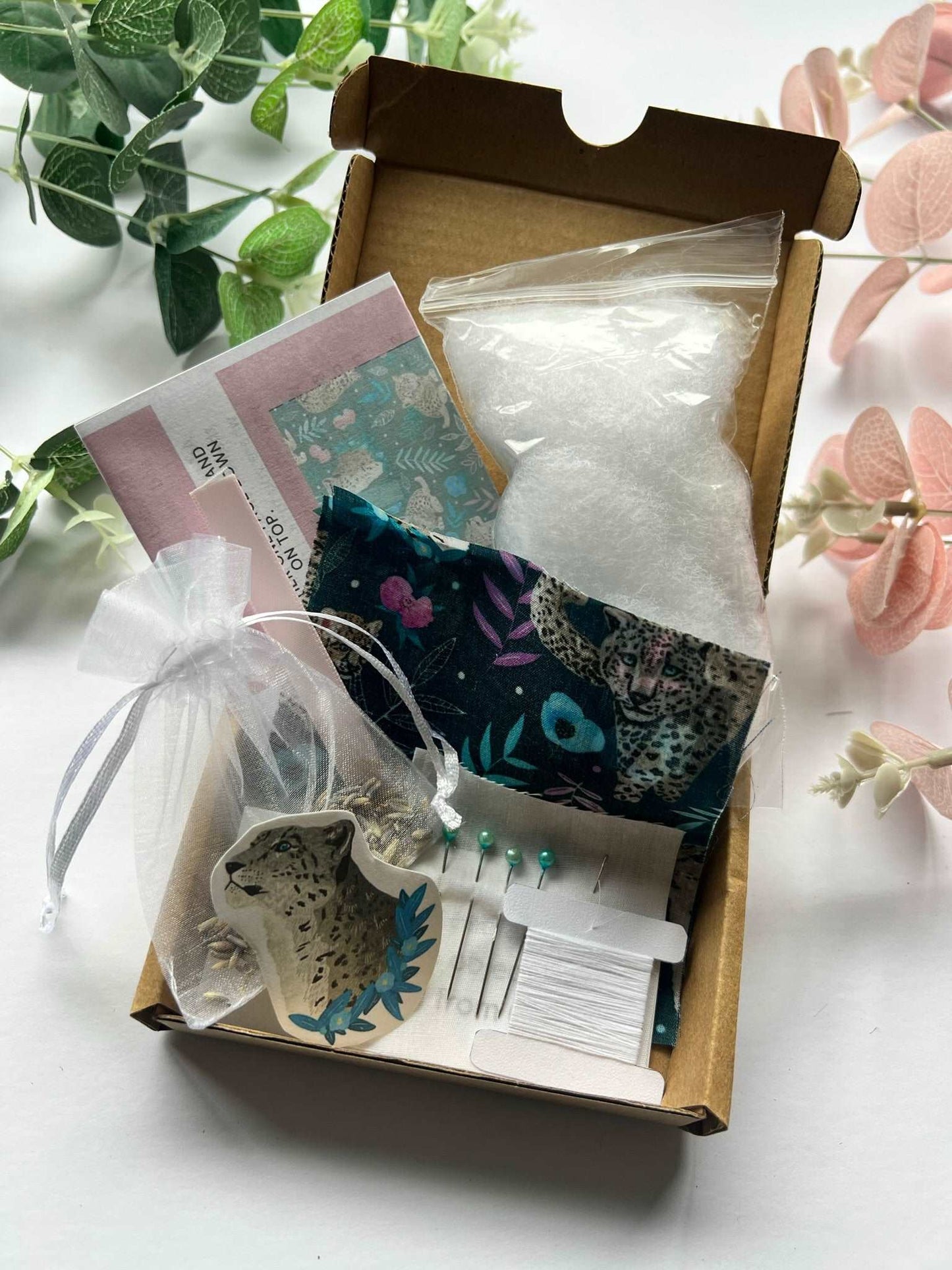 Snow Leopard DIY Kit: 65th birthday present for female.