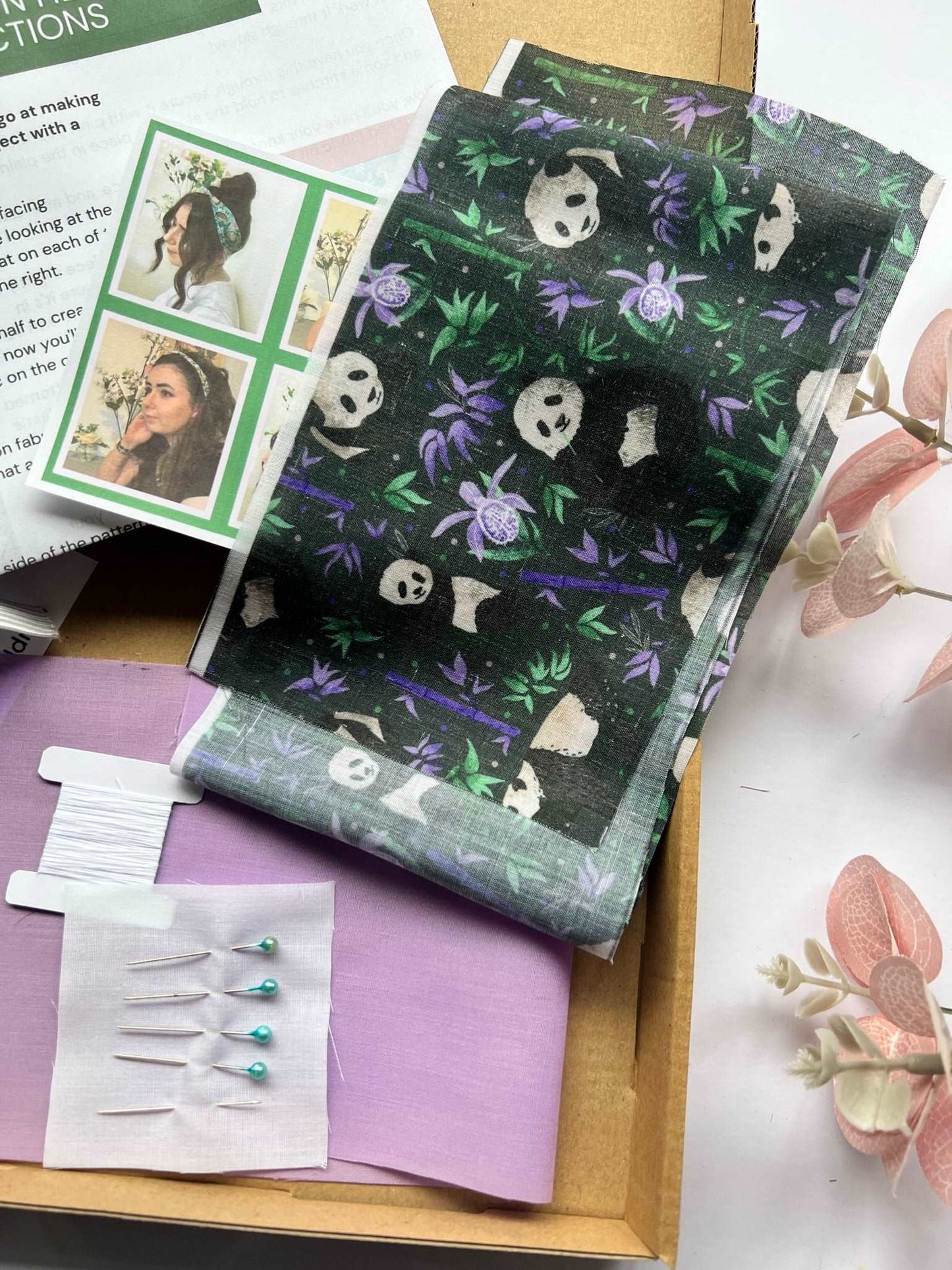 Make your own headband kit for adults: Panda Design.