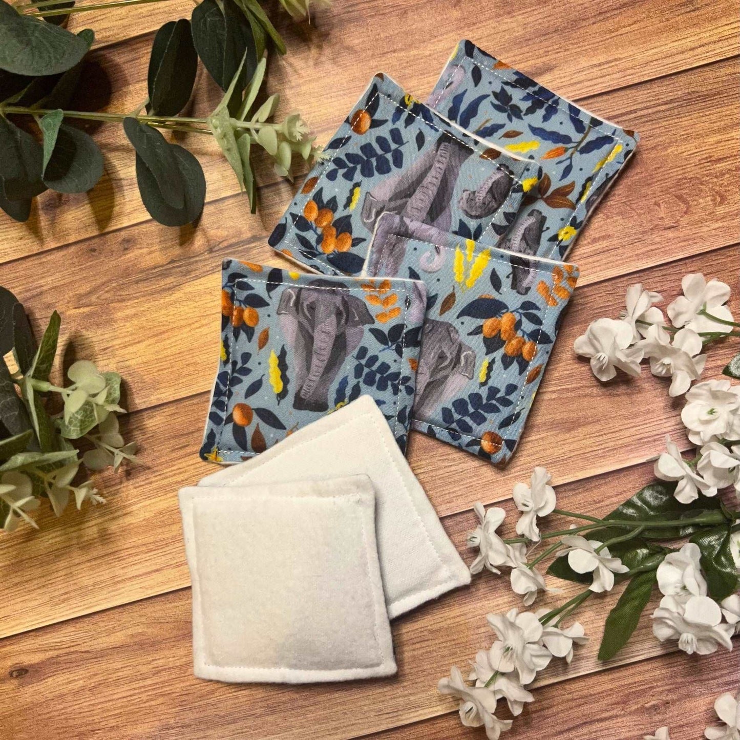 Reusable and sustainable elephant skincare pads