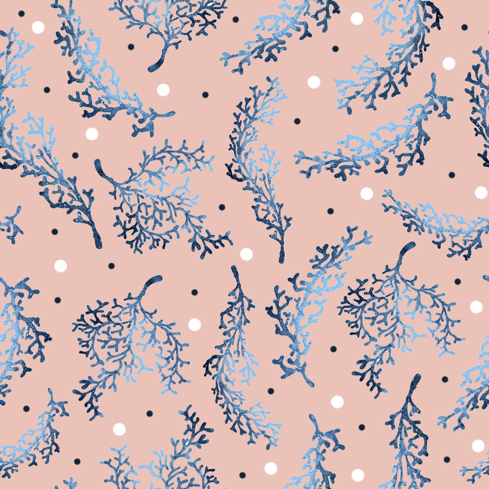 seamless repeat design of coral