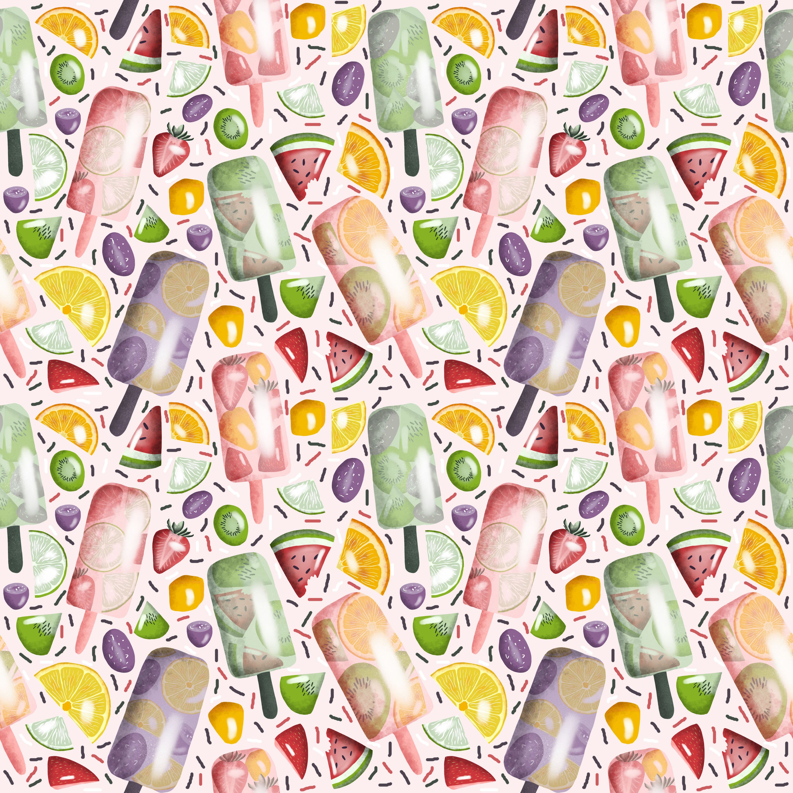 ice lolly seamless repeat