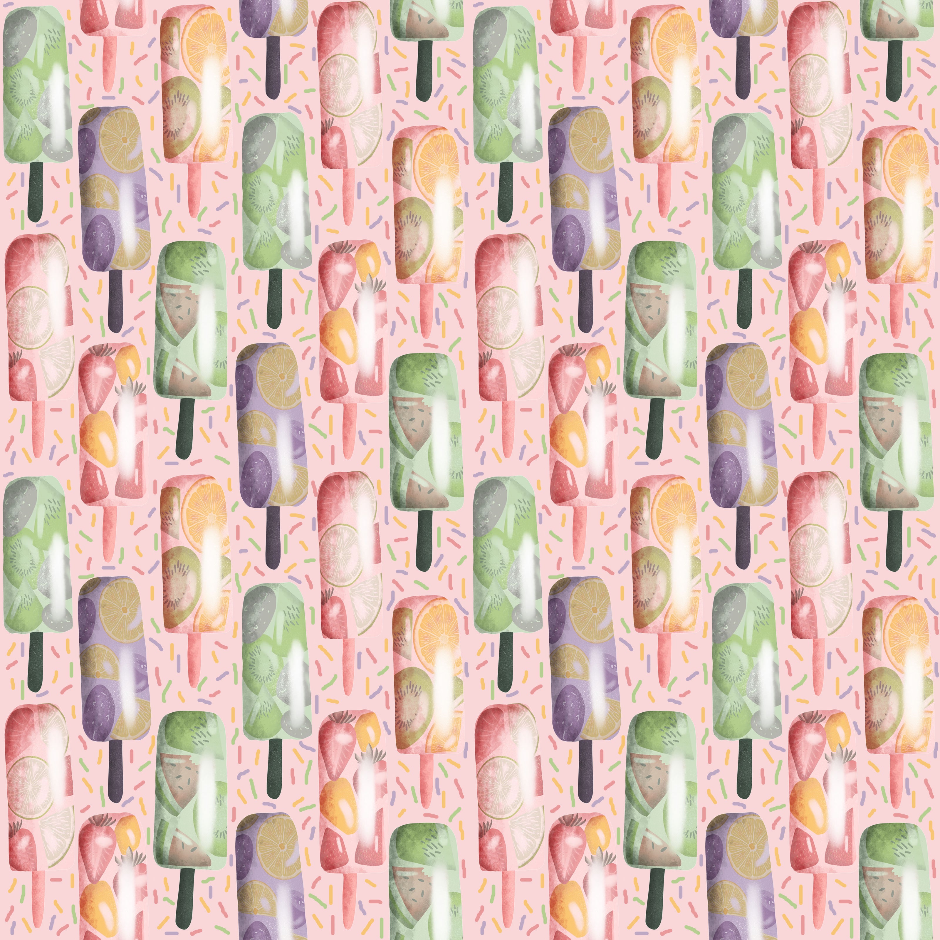 ice lolly repeat design tile