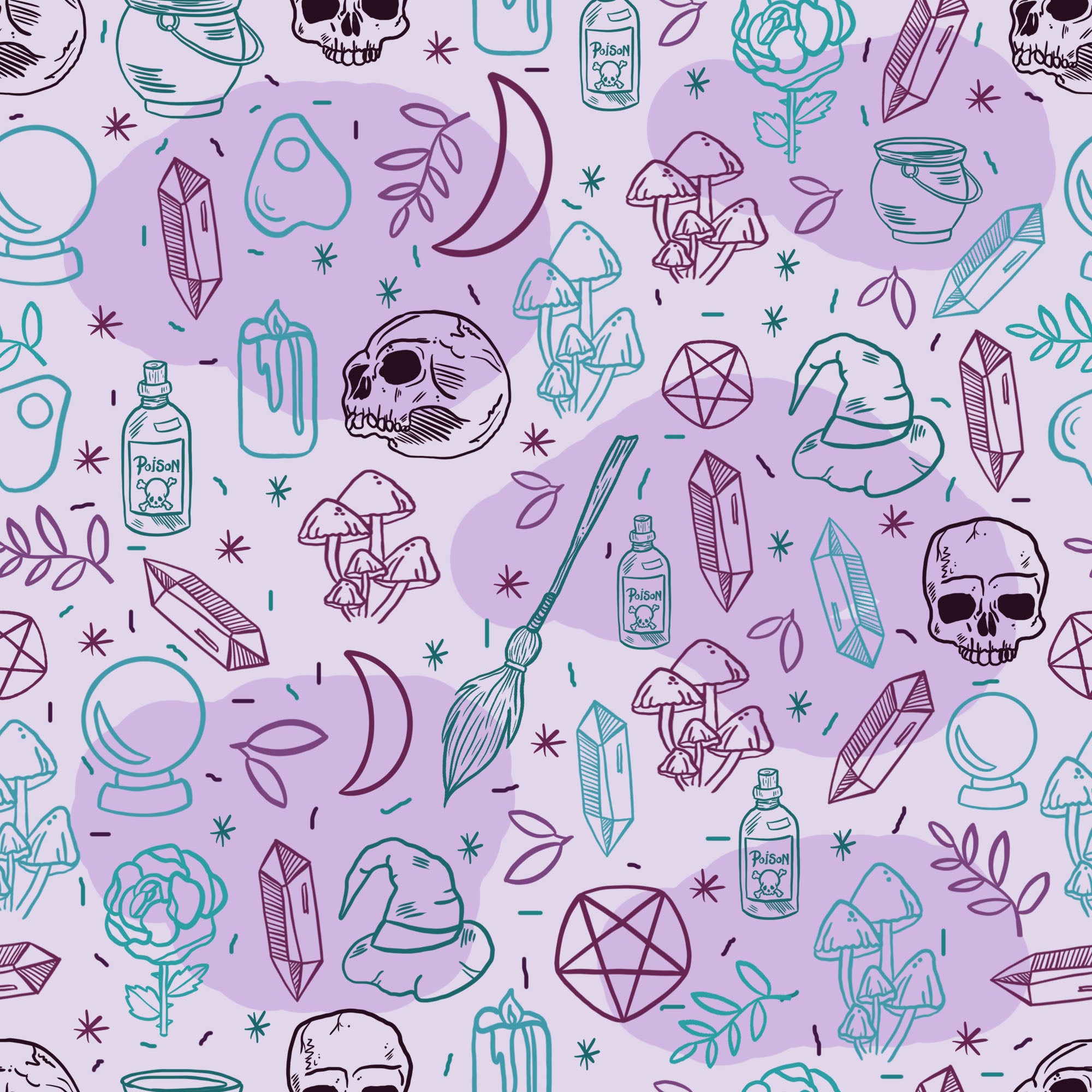 Witchy pattern surface pattern design