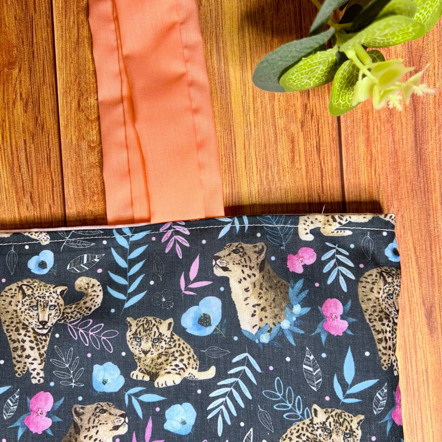 Snow Leopard Tote Bag, perfect for sustainable shopping.