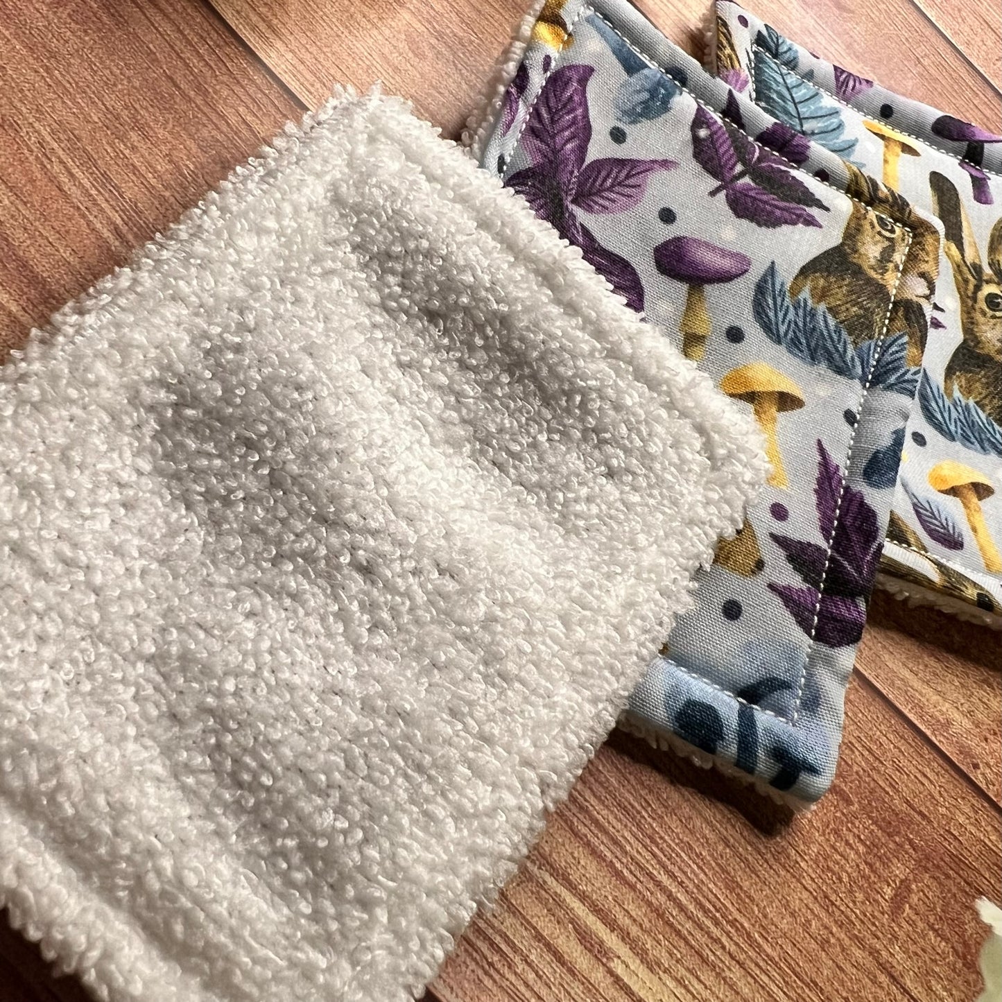 Natural hare exfoliating pads, great for skincare essentials.