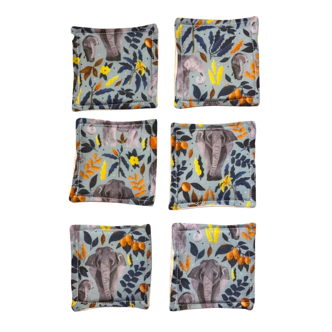 Elephant-themed skincare essentials for sustainable living.