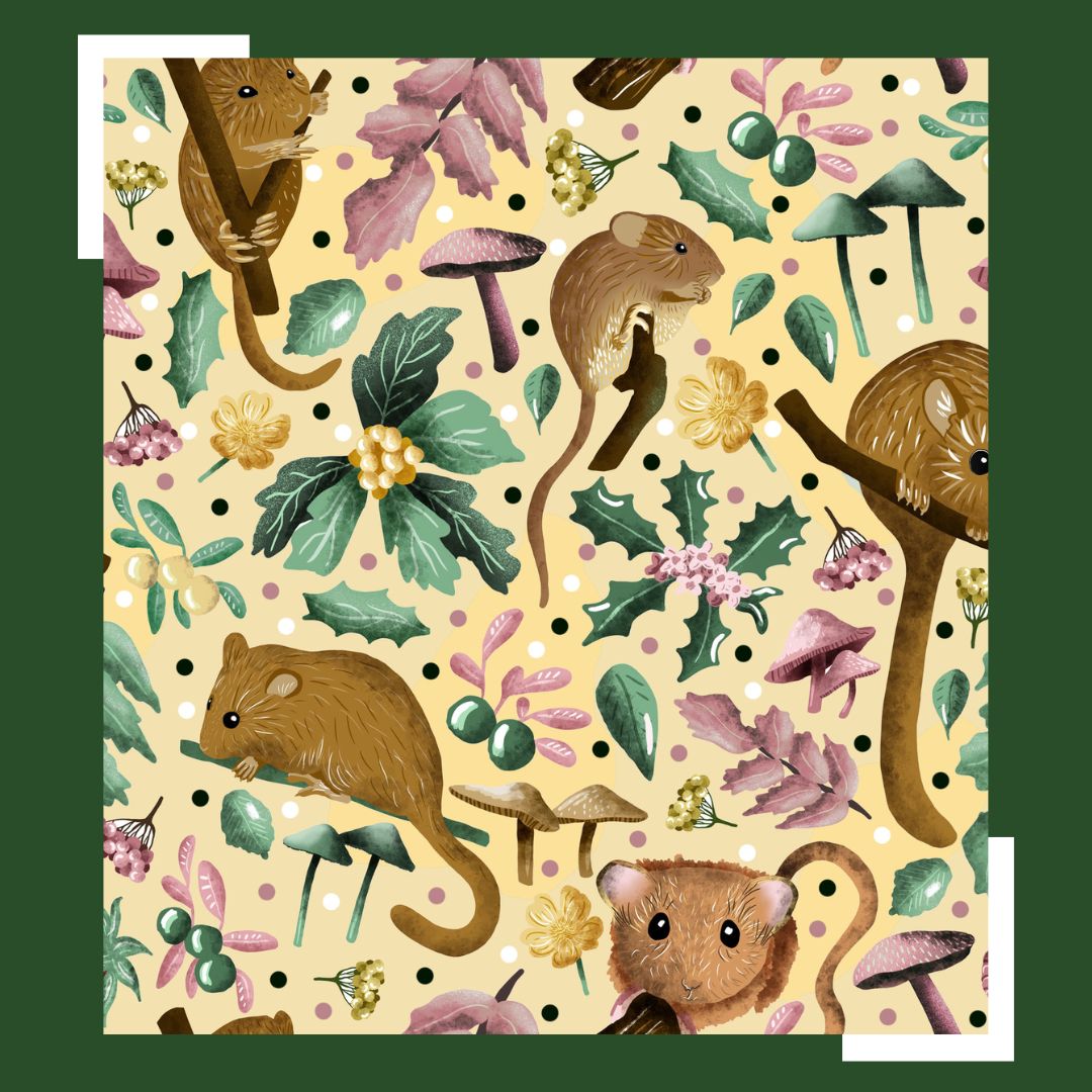 dormouse surface pattern design for an endangered species in the uk