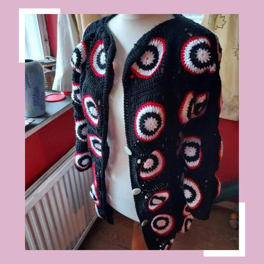 crochet cardigan by Elin Jones