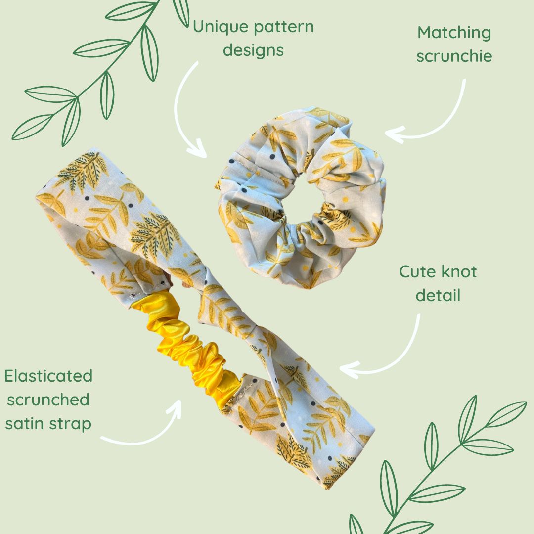 Yellow Foliage Cute Hair Things Giftset - Tahlia Paige