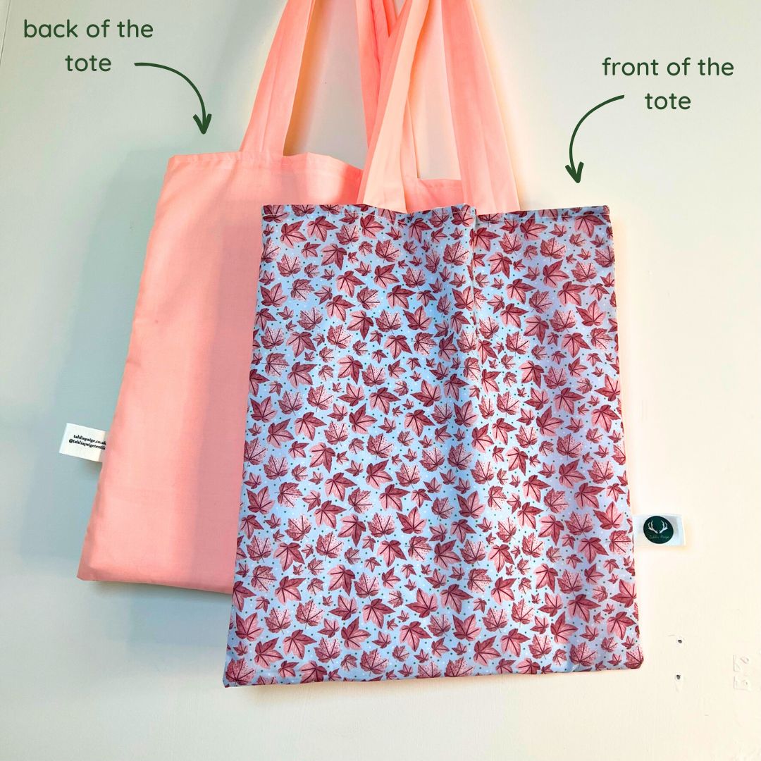 Pink Leafy Tote Bag - Tahlia Paige