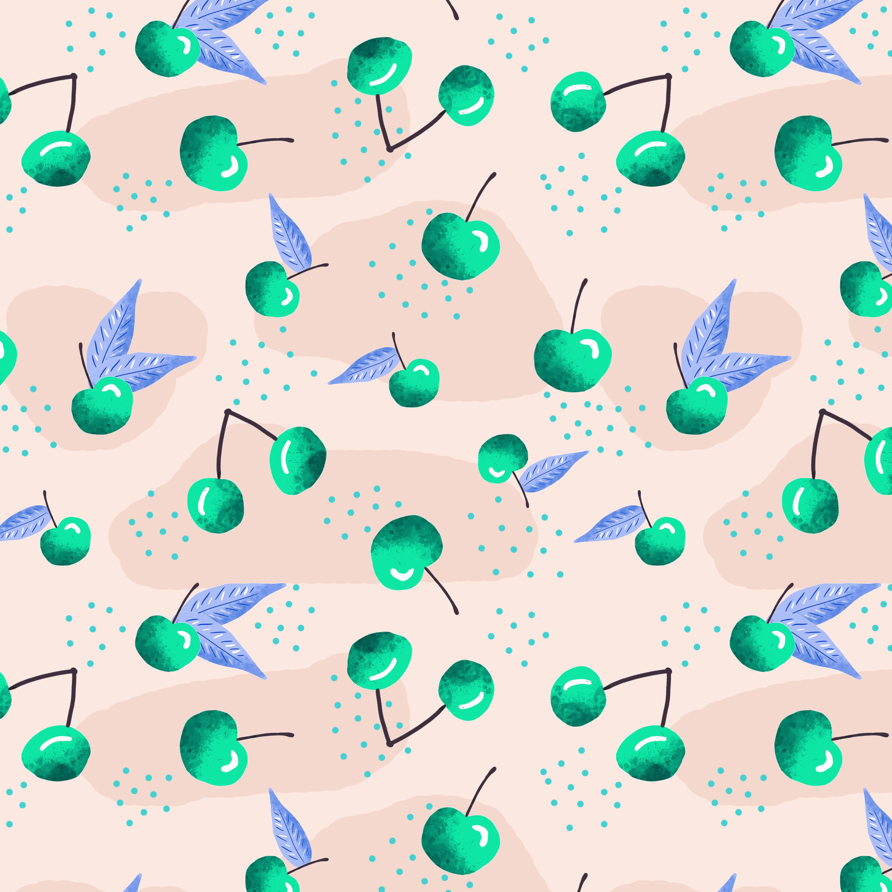 cute cherry seamless repeat design