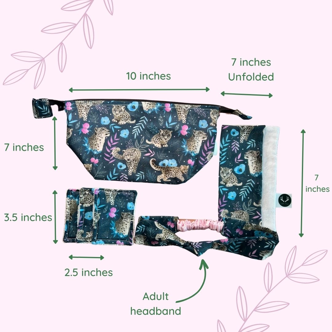 Relaxing spa gift set for her, perfect snow leopard set.