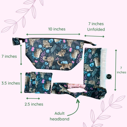 Relaxing spa gift set for her, perfect snow leopard set.