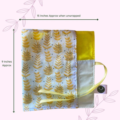 Size of the yellow foliage brush roll for an artist