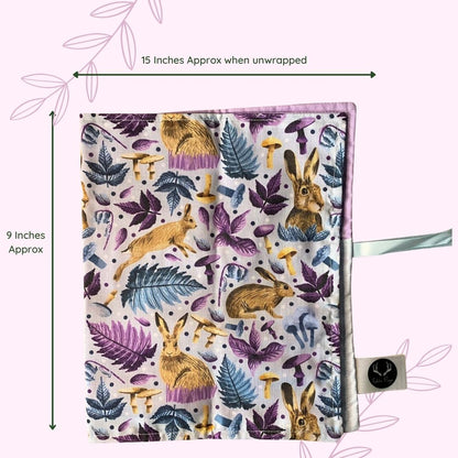 Hare Brush Wrap size, to show the roll up storage bag by Tahlia Paige