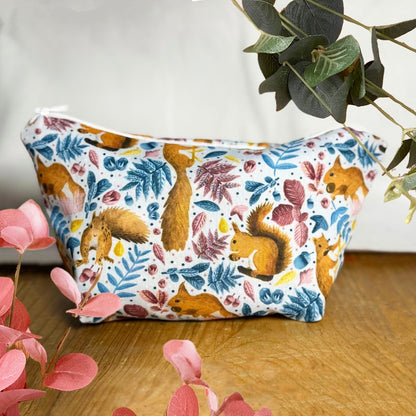 Red Squirrel Toiletry Bag