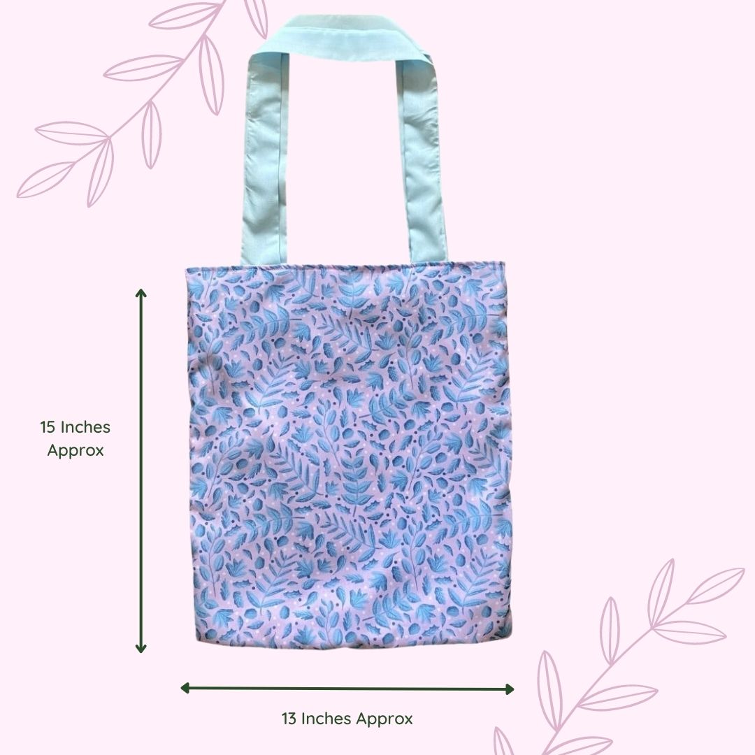 Blue Foliage Tote Bag - Tahlia Paige