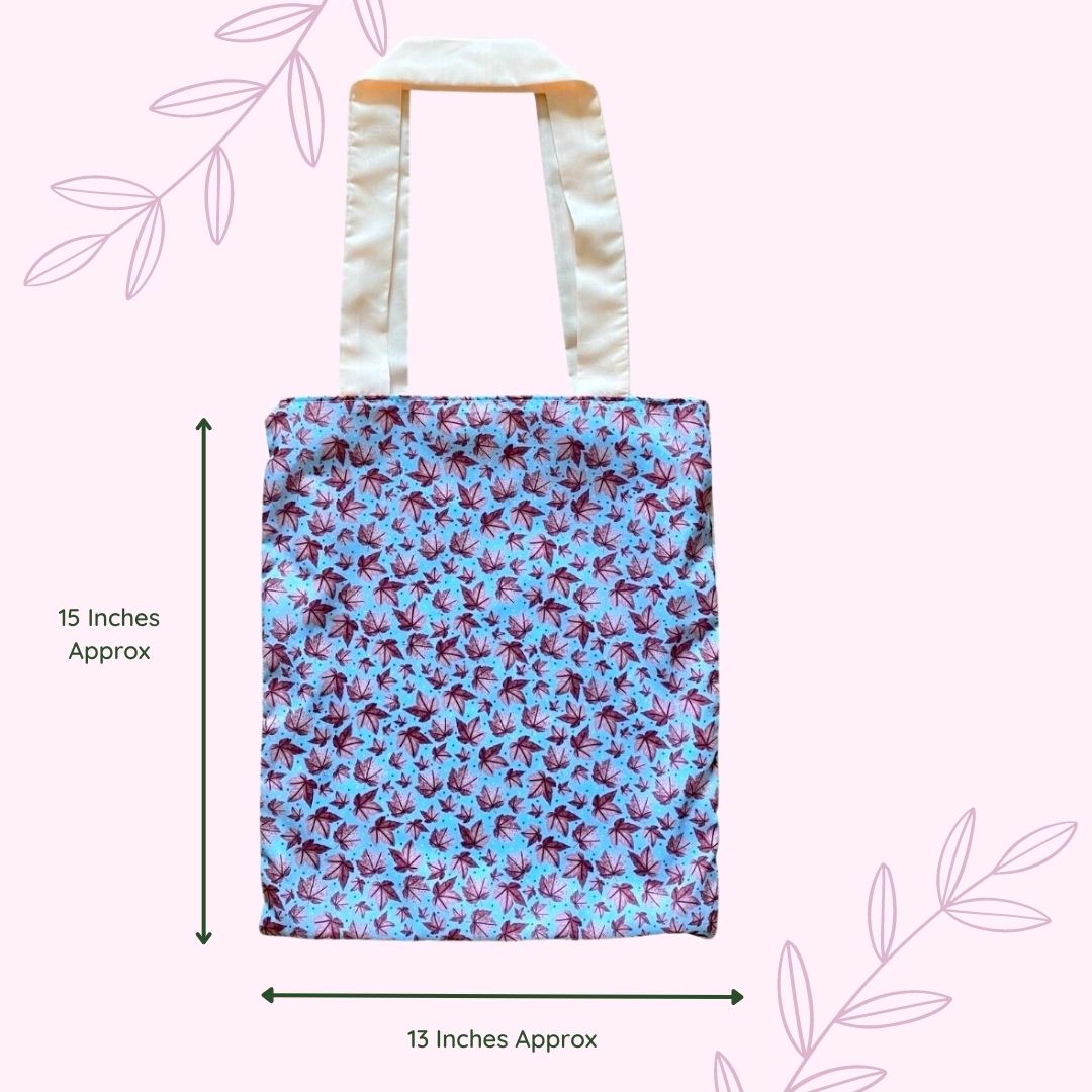 Pink Leafy Tote Bag - Tahlia Paige