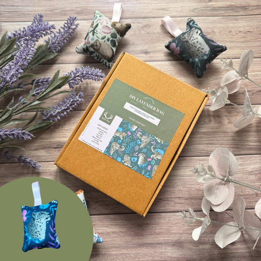DIY Snow Leopard Mini Lavender Bag Kit