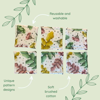 Pretty Foliage Reusable Skincare Pads - Tahlia Paige