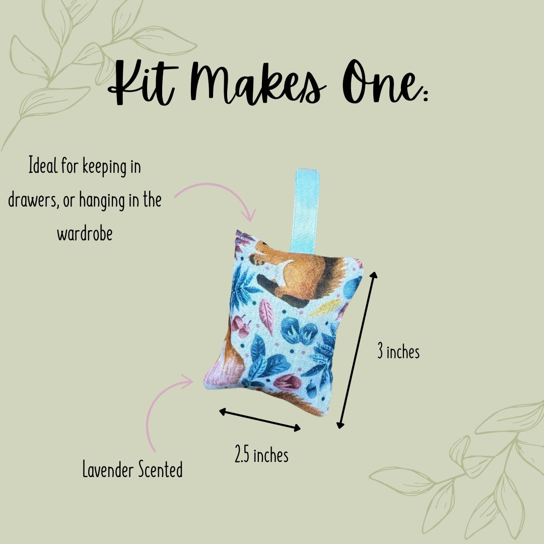 DIY Red Squirrel Mini Lavender Bag Kit