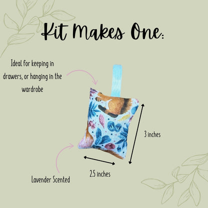 DIY Red Squirrel Mini Lavender Bag Kit