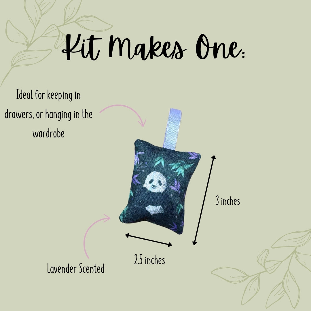 DIY Giant Panda Mini Lavender Bag Kit