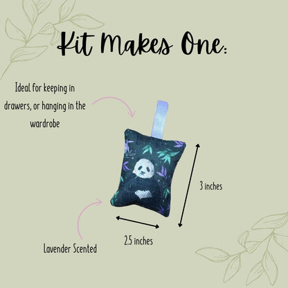 DIY Giant Panda Mini Lavender Bag Kit
