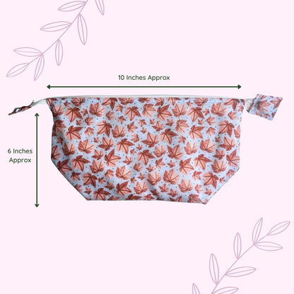 Pink Leafy Makeup Bag - Tahlia Paige