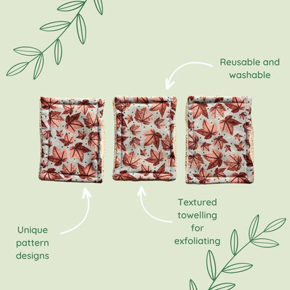 features of our exfolaiting pads, with soft towelling to allow you to exfoliate your face at home. Ideal for a nature lover, these pads match a whole range of skincare gifts in the shop.