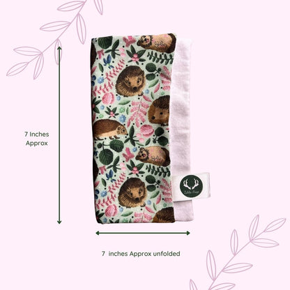 Eco-friendly gift under £5: hedgehog face cloth, perfect for wildlife garden enthusiasts