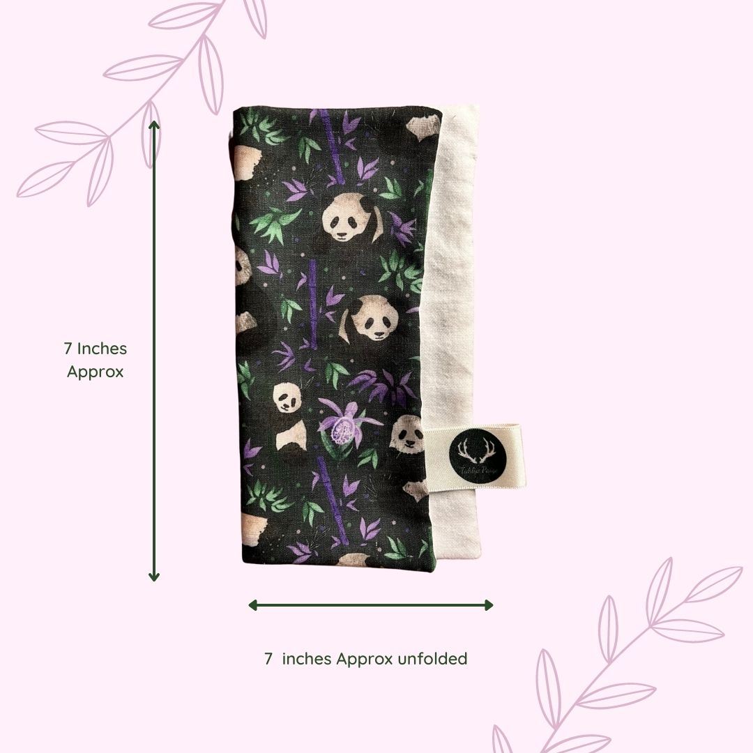 Panda gift ideas: eco-friendly face cloth.