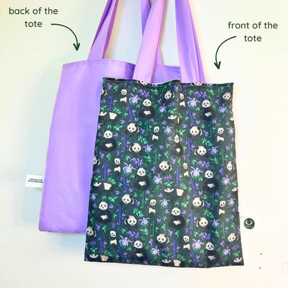 Practical and cute panda tote bag, perfect for work or as a thoughtful gift.