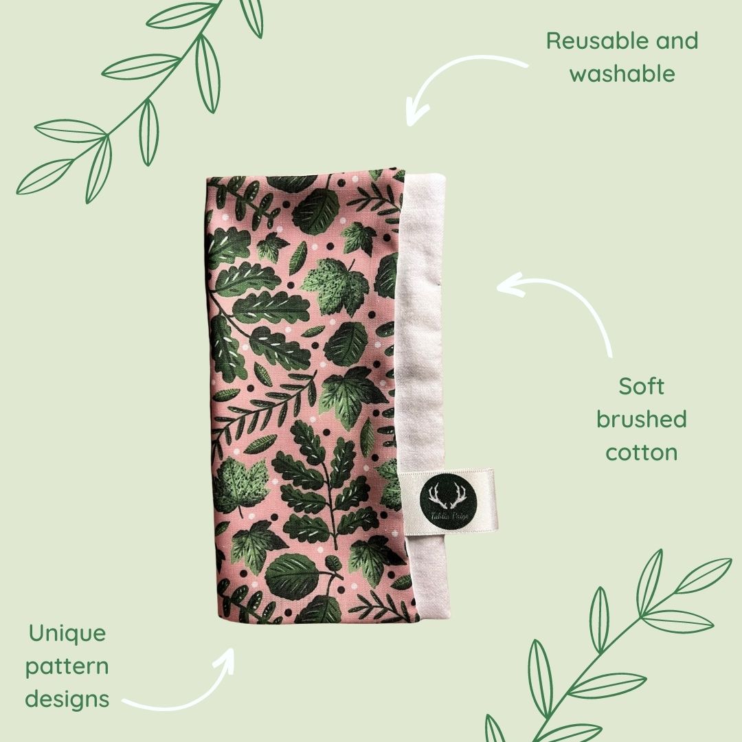 Green Foliage Reusable Facecloth