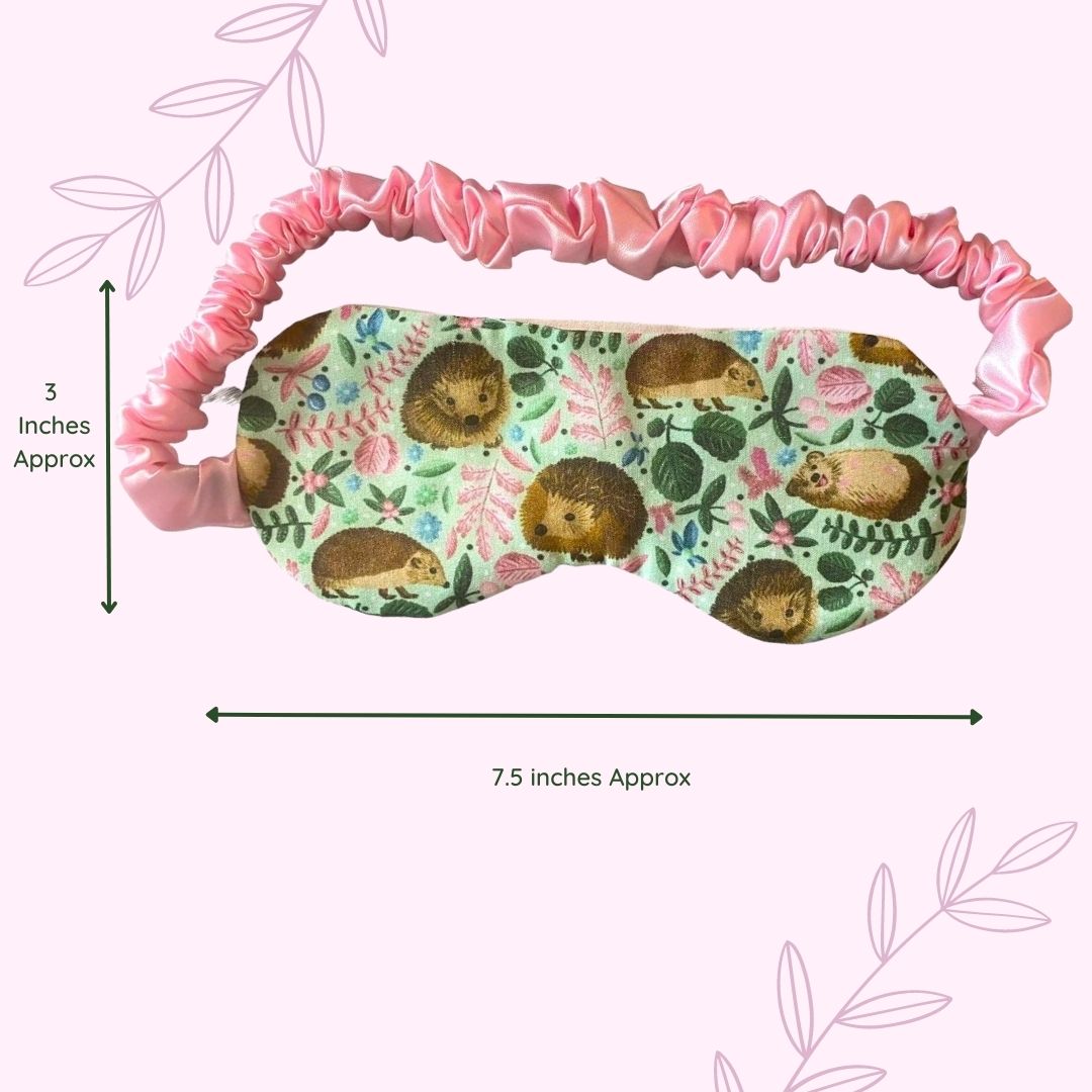 Hedgehog sleep mask for ultimate relaxation, helping to improve better sleep quality.