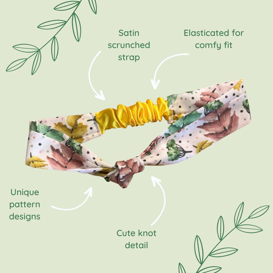 Features of the pretty foliage headband as part of our white hair accessories collection.