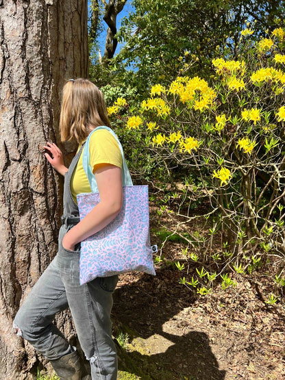 Blue Foliage Tote Bag - Tahlia Paige